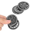 Hollow Hub Pattern Haptic Coin, Fidget Slider Coin Metal Fidget