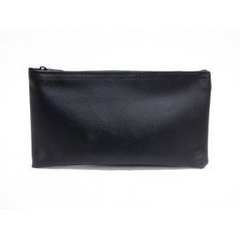 Carousel Checks Inc. Zipper Bank Deposit Bag, 5.5 by 10.5 Inches, Black, Pack of 1