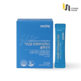 Vitamin House Butyric Acid Bacteria Probiotics Solution 4 1 Box of 30 Sachets (1-Month Supply) / 비타민하우스 낙산균 프로바이오틱스 솔루션4 30포 1박스(1개월분)