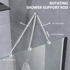 Shower Door Support Bar, Fix Frameless Shower Door Panel for
