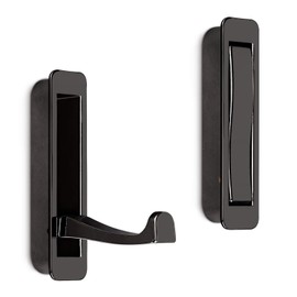 Einlass Klapphaken Zilly 80 x 20 x 14 mm Chrom dunkel Mantelhaken klappbar Wandgarderobe zum einfräsen von Sotech