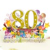 Magic Ants 80th Birthday Card - 3D Pop-Up Happy 80