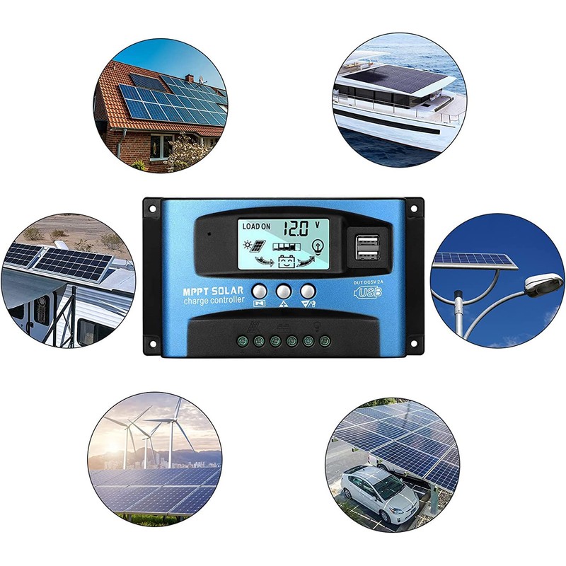 OZSYANC 30A MPPT Solar Charge Controller 12V/24V Auto Focus Tracking