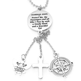 Kivosliviz Car Charm for Rear View Mirror Women Religious Car Decor Trucker Hanging for Men Rearview Mirror Charms