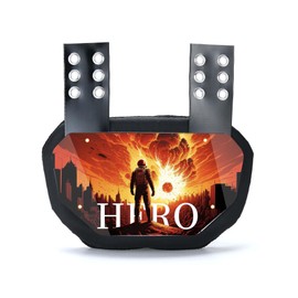 Fenduoer Football Back Plate,Lower Back Pads for Football Players,Rear Protector,High Impact Protection for Youth & Adult Shoulder Pads(Hero)