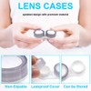 Modixun 20 Pack Clear Contact Lens Case, 5 Colors Leak-Proof