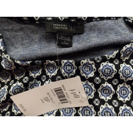 J. Jill J Jill Wearever Collection Tunic Top Womens Small Petite Black Geometric Boho