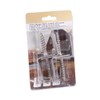 Set of 4 Braided Fence Brackets Angled Stainless Steel L-Shape