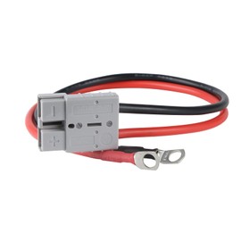 50A Anderson SB-50 Connector with 8AWG Cable for LiFePO4 Battery, M8 Terminal，Electric Forklift Charging Plug Cable,Anderson Plug Connector Cable,Jumper Cable Winch Quick Connect Cable (8AWG 1.64 FT)