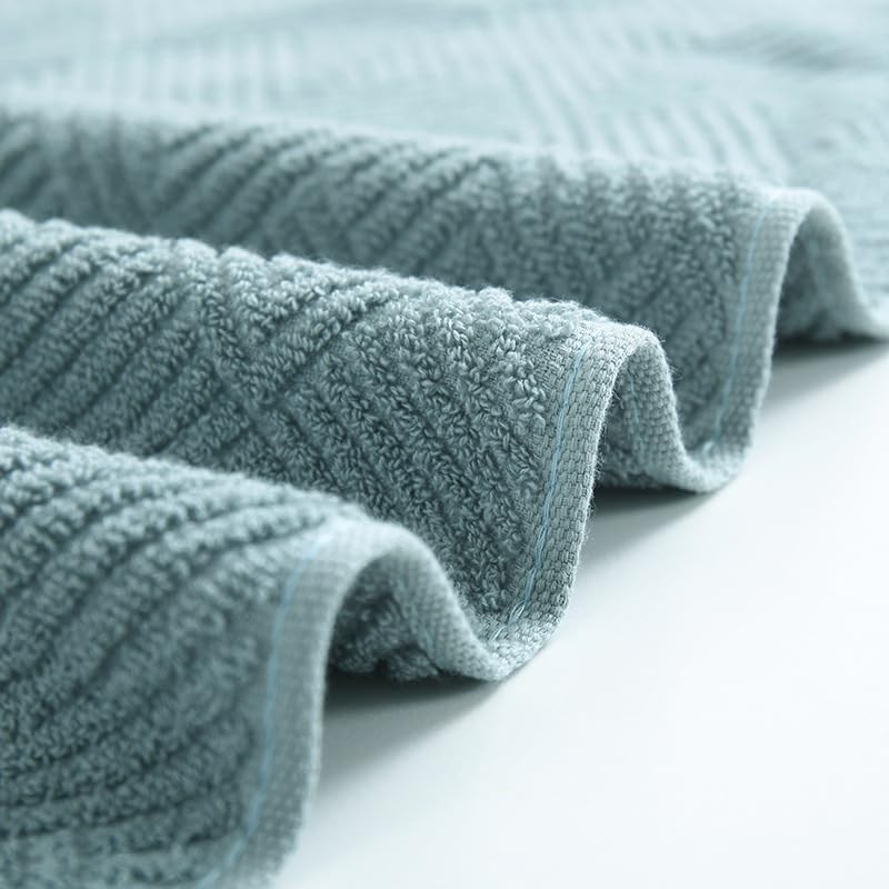 Cawtiuly Bathroom Hand Towels Set of 2, Super Soft 100%