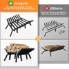 Jusgym Fireplace Grate 24 Inch with 8 Support Legs and