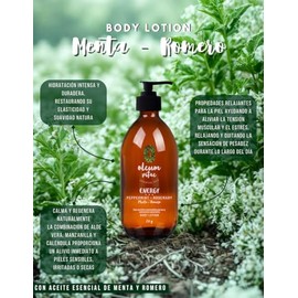 OLEUM VITAE Crema Corporal con Aceites Esenciales de Romero y Menta. Altamente Hidratante. Con Extractos de Caléndula, Aloe Vera y Manzanilla. 250gr