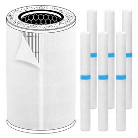 HSIAMEN Pre-Filter Compatible with HoMedics Air Purifier Filter Replacement 1461901 for AP-T40 AP-T45 TotalClean Model AP-T40WT AP-T40WTAR AP-T45WT, Fit Part# AP-T40FL, 6-Pack