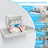 Commercial Baby Changing Station Diaper Wall Mount, Foldable Baby Change