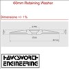 Hawkeng 60mm Reinforced 30% Glass Fibre Washers for Fixing Rigid