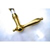 Antikas Door Handle Pair Polished Brass with Rosettes Nostalgia for