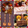 125 Pcs Thanksgiving Wooden Beads Fall Wood Round Rainbow Craft