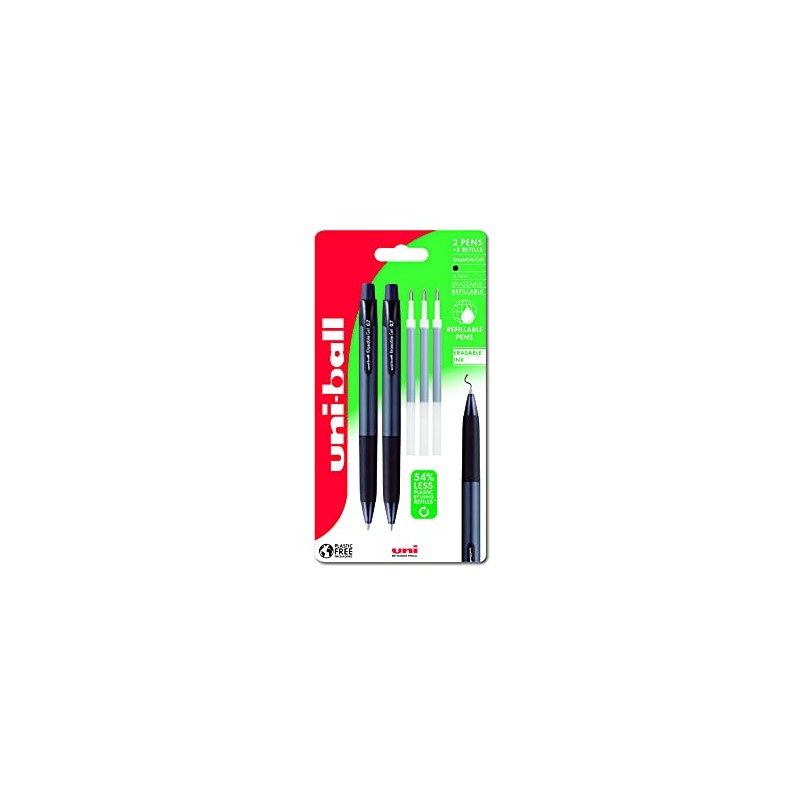 uni-ball URN-181-07 Erasable Rollerball Gel Pens. Premium 0.7mm Ballpoint Tip