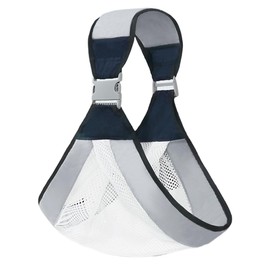 Baby Sling Breathable, 1 Piece Adjustable Baby Carrier Wrap, Soft Anti-Slip Toddler Sling with Adjustable Shoulder Straps, for 0-36 Months Baby, Breathable Baby Sling(Grey)