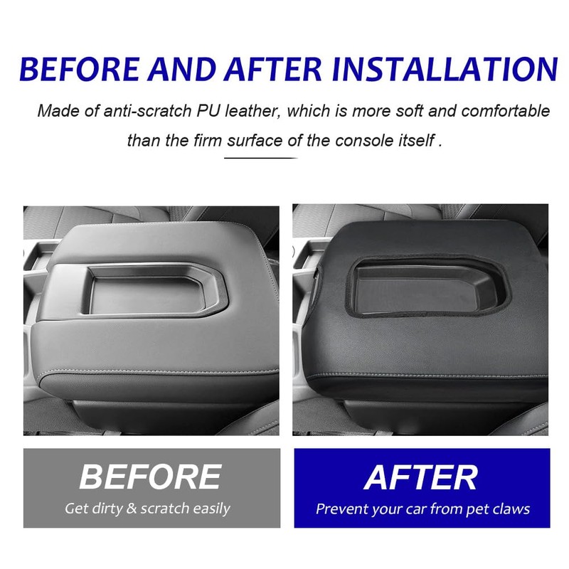 DEYTOP Center Console Cover for Chevy Silverado 2019-2024 Accessories Console