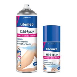 Lifemed Lifemed - Kühlspray 100 ml zur Sofortkühlung - praktisch und handlich zum Mitnehmen, 2er Pack (2 x 1 Stück)