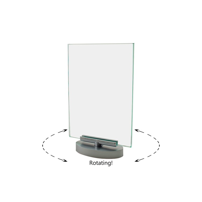 Rotating Sign Holder Double Sided Holds 4 x 6 Inch