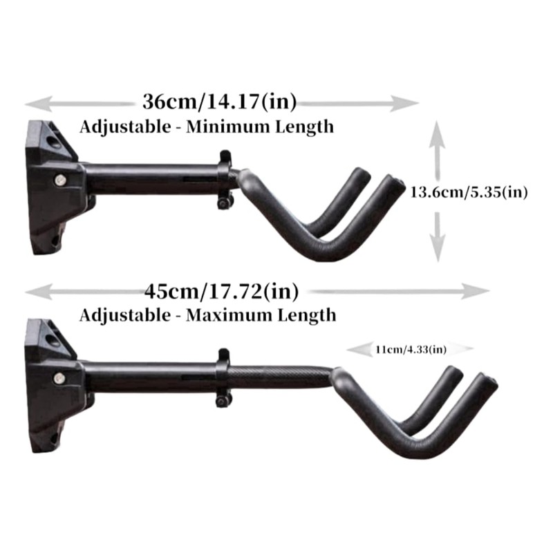 Wall mounted bicycle parking rack Bicycle Wall Mount with Adjustable