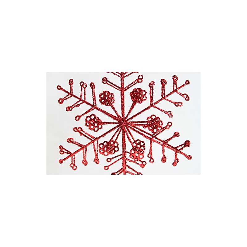 Gisela Graham Large Red Metal Wire Tree Top Star 34cm