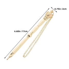 LOGOFUN Jewish Bible Reading Pointer Tool Elegant Metal Finger Torah with Gold Crown Head for Mitzvah Wedding Party Decorations - 17cm