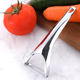 Professional Stainless Steel Vegetable and Fruit Peeler, Ergonomic Y-Shaped Design