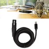USB Microphone Cable, USB C Male to XLR Female Mic