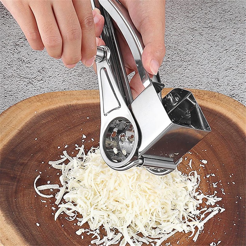 Stainless Steel Rotary Grater, Kitchen Tools Hand Crank Shredder Butter