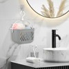 Gatuida Plastic Storage Basket with Hook, Hanging Shower Kitchen Organizer,