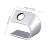 KOMBIUDA U Shaped Silver Charging Dock for Sturdy Non Slip