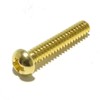 Imperial guitar pickup screws 6-32UNF in Gold round head USA