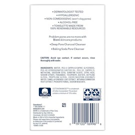 Biore Daily Deep Pore Cleansing Cloth, 60 Count