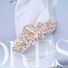 Allereya Crystal Wedding Hair Clip Barrette Rhinestone Flower Hair Barrette