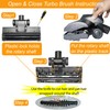for Shop Vac Turbo Brush Head 1.25" Plus 2 1/2