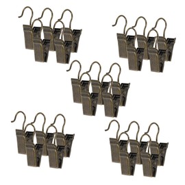 iplusmile Iron Shower Hooks Clips for Rv Awning 25pcs Hanging Clips Versatile Width for Curtains