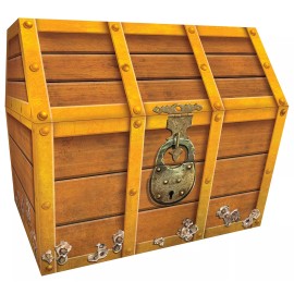 Teacher Created Resources Treasure Chest for Classroom Rewards Student Achievements Storage Box 9.5x8x8.5