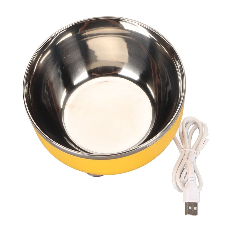 450ML Pet Heated Bowl Stainless Steel Water Heating Bowl USB