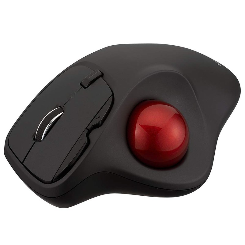 Nakabayashi Z8645 Digio2 Mouse Wireless Trackball 5 Button Optical Black
