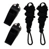 Optimum Plastic Sports Whistles with Lanyard - Coaches and Referees,