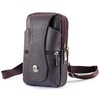 CZAYEFNH Phone Pouch,Crossbody Waist Pack Leather,Phone Wallet Anti-Theft Lock Belt