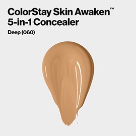Revlon ColorStay Skin Awaken 5-in-1 Concealer, Lightweight, Creamy Longlasting Face Makeup with Caffeine & Vitamin C, For Imperfections, Dark Circles 