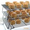 CHEFMADE Baking and Cooling Rack Set, 13.5-Inch 3-Tier Non-Stick Stackable