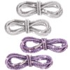 4 Pcs Rhinestone Glitter 55'' Shoelaces Crystal Shoe Laces Bling