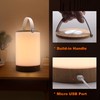 Facon LED Portable Lantern with Touch Dimmable Switch, Rechargeable Battery-Operated