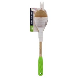 Parve Green Deluxe Wooden Spoon – Heavy Duty, Strong Wood with Ergonomic Handle and Comfortable Grip For Cooking and Baking – Color Coded Kitchen Tools by The Kosher Cook