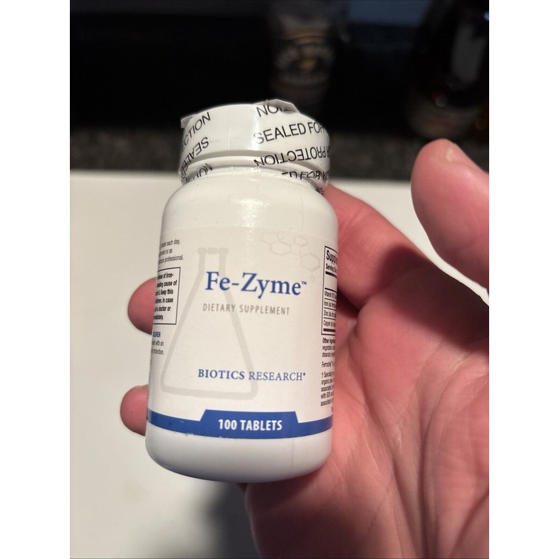 Biotics Research Fe-Zyme Dietary Supplement. Biotics Research 100 Tablets.
